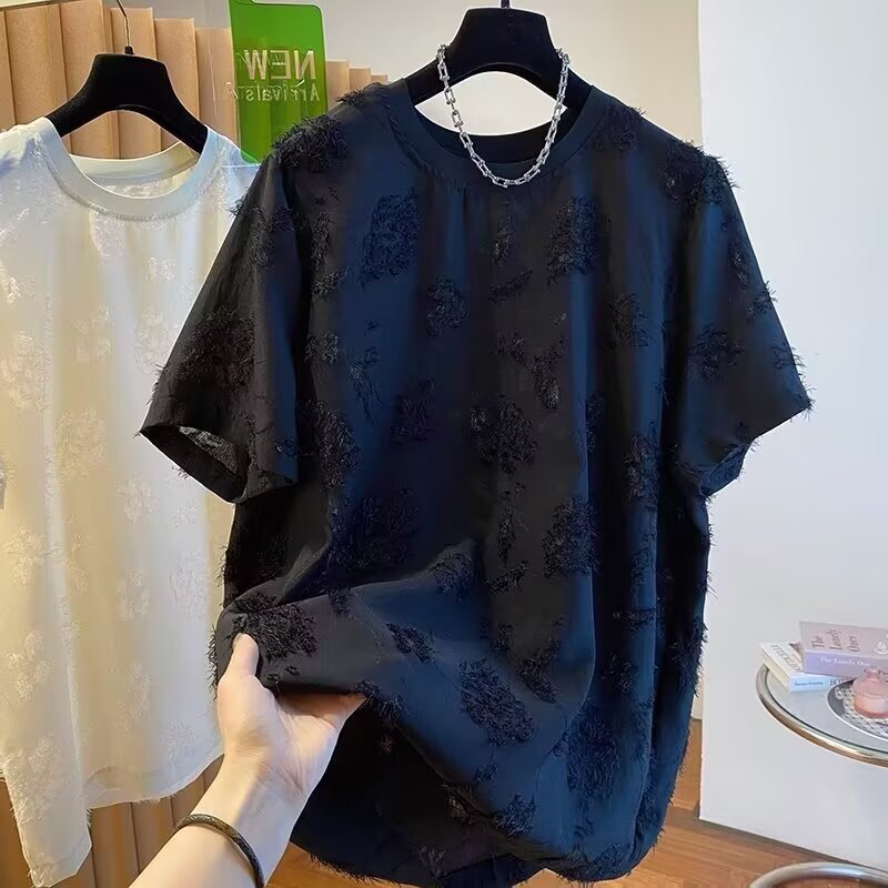 网红同款潮牌潮流短袖男韩版港风ins夏季时尚嘻哈街舞圆领宽松T恤