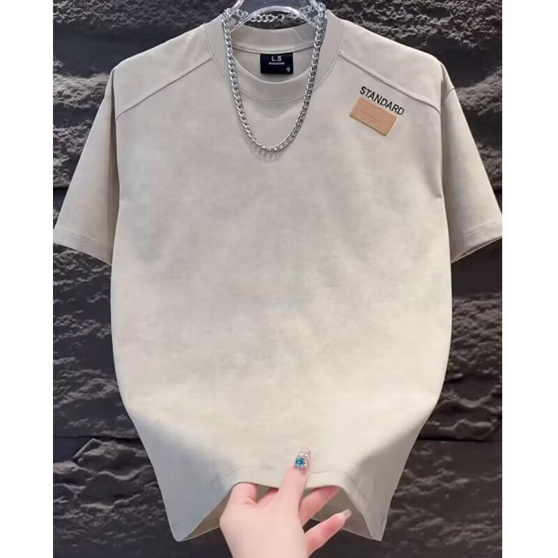 2026年夏季新款男士百搭扎染短袖T恤半袖ins上衣潮牌圆领韩版时尚