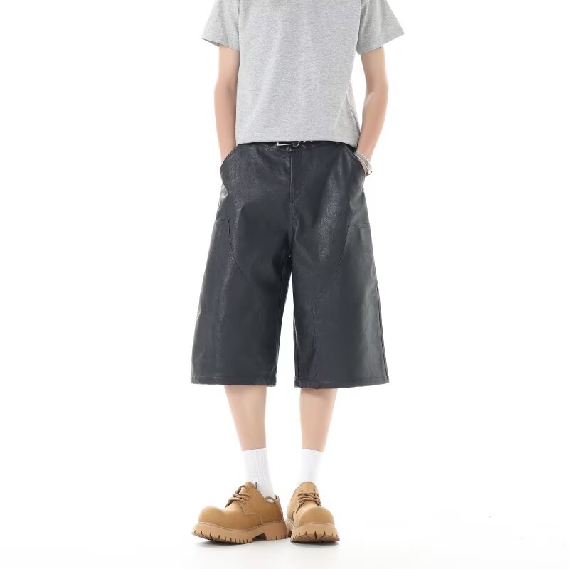 2026美式休闲cleanfit复古弯刀休闲裤男女宽松简约高级垂坠阔腿裤