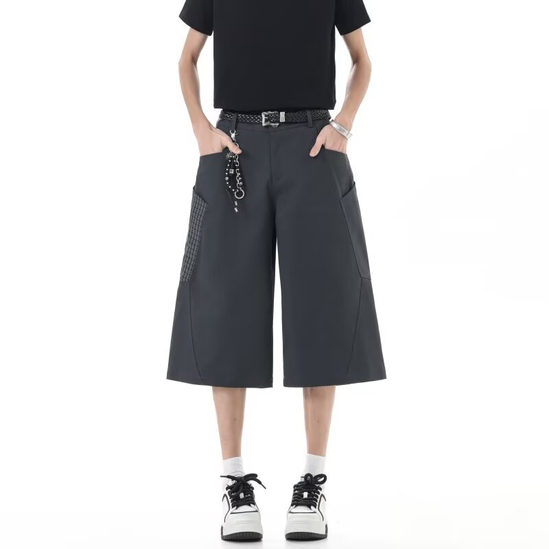 2026美式休闲cleanfit复古弯刀休闲裤男女宽松简约高级垂坠阔腿裤