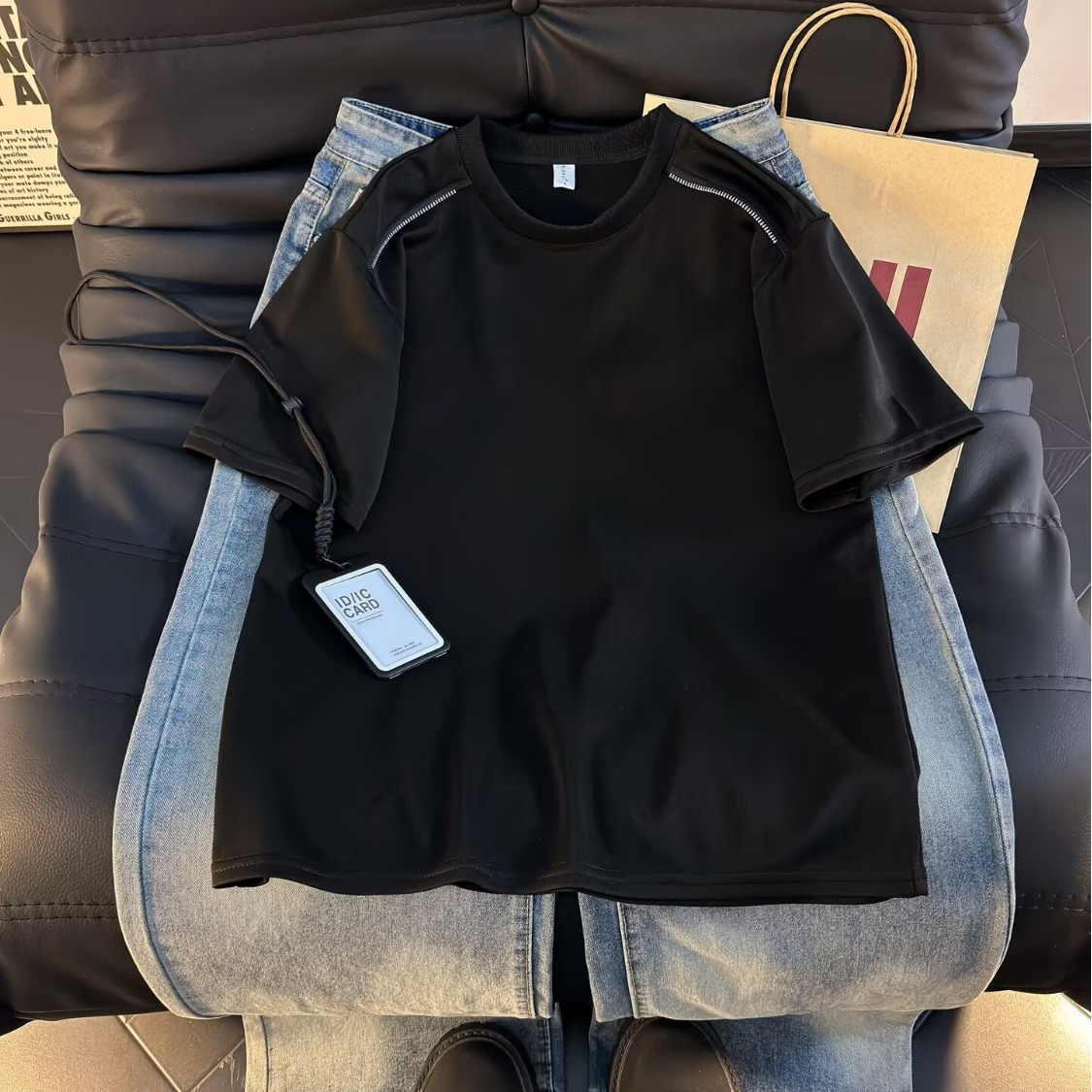 满天星空短袖t恤男夏季2026新款宽松ins潮流休闲圆领上衣